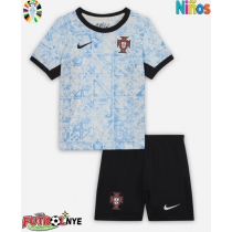 Camiseta Portugal Visitante Equipación para niños Eurocopa 2024 manga corta (+ pantalones cortos)